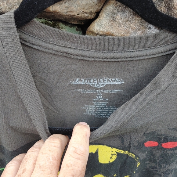 Justice League gray graphic shirt 2XL - Picture 3 of 7